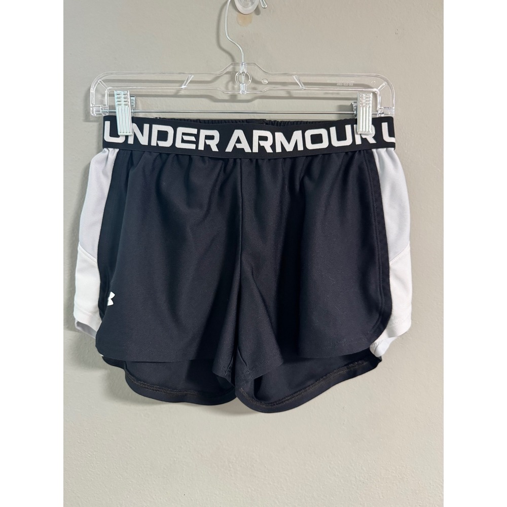 #27 Under Armour Play Up 3.0 Womens Athletic Shorts Black Size Small